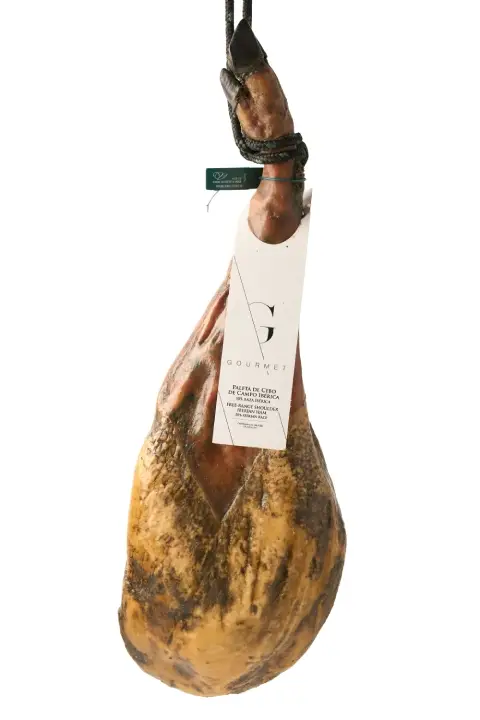 Jamón ibérico de pata entera.